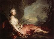 Jean Marc Nattier Marie Adelaide of France Represented as Diana painting